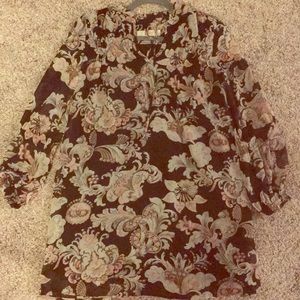 Loft floral shift dress